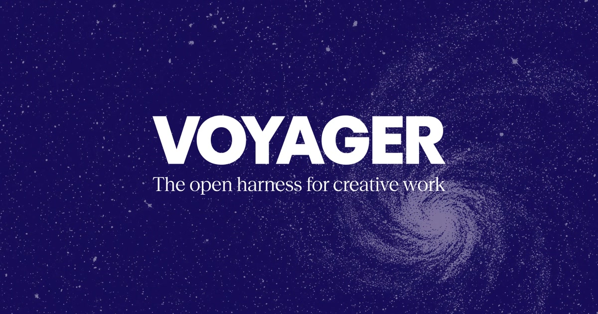 Voyager launches: a desktop agent harness that drives Blender, DaVinci Resolve, After Effects and Ableton — 'the Codex for creative work'